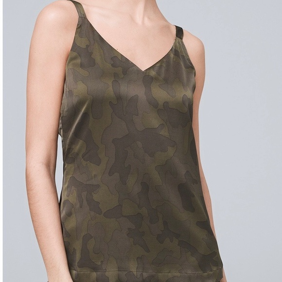White House Black Market Tops - WHBM Ultimate Camo Cami